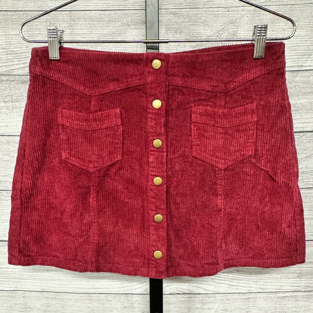Almost Pink Corduroy Skirt